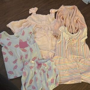 Draper James Kids Pajama Set with Popsicle and Stripes